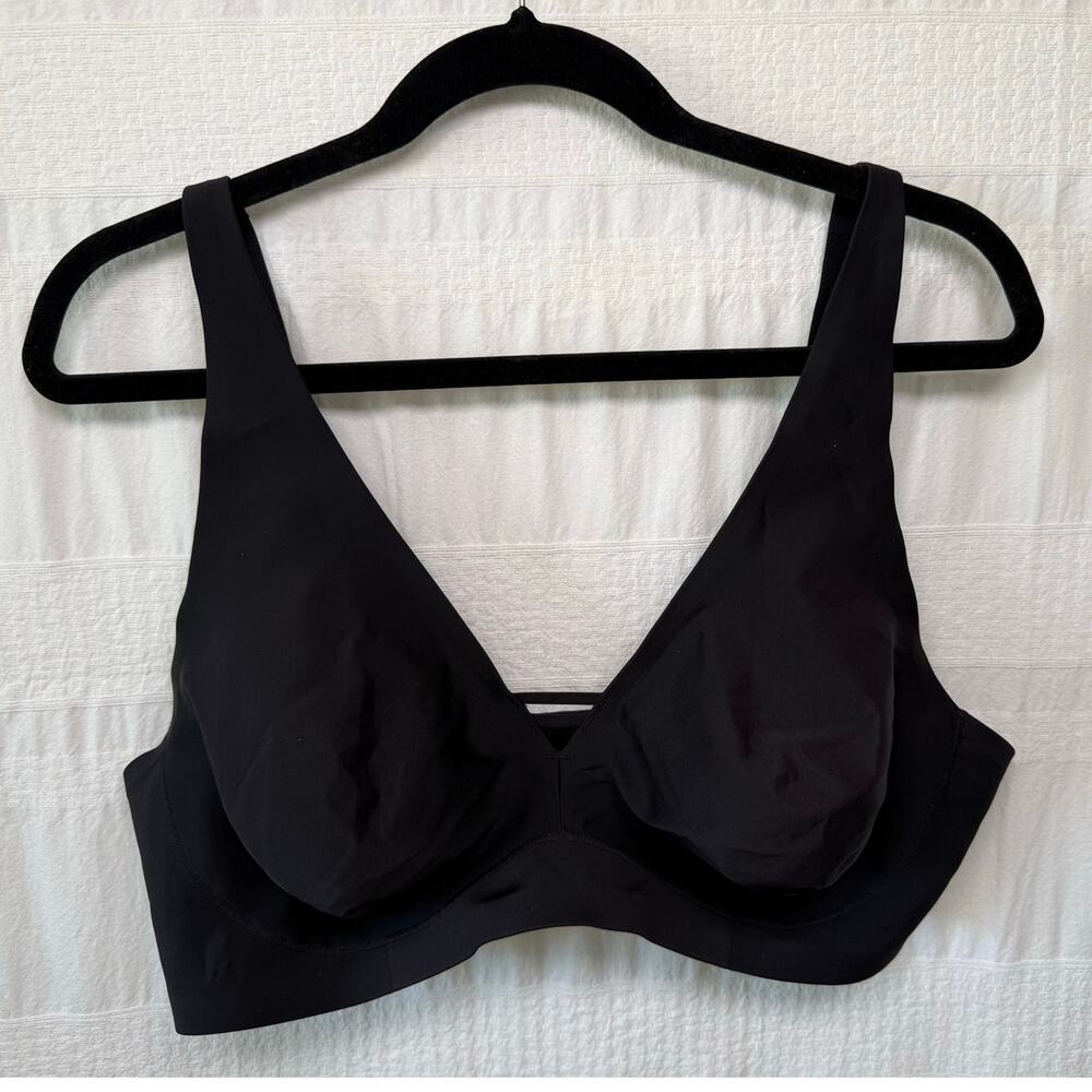 Soma Essentials Unlined Wireless Bra, Black, Size 40DD
